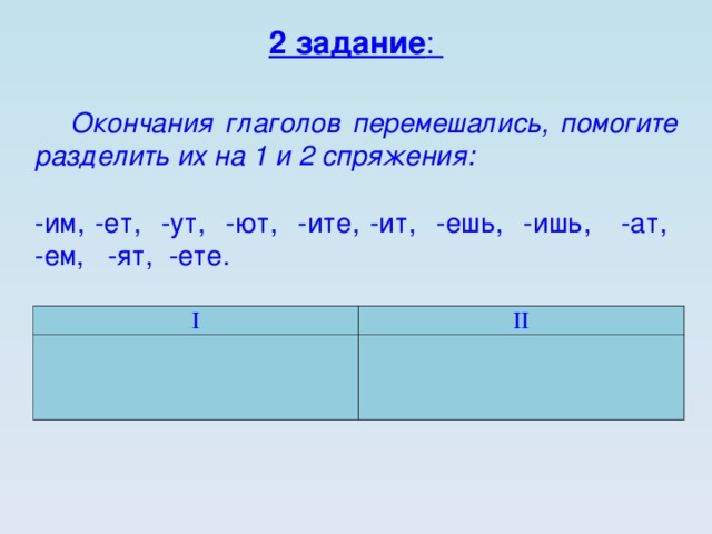 Слово где окончание ет. Примеры глаголов с окончаниями ишь ИТ. Глаголы с окончанием ишь. Глаголы с окончанием ите АТ ят. Глаголы с окончанием ишь ИТ им.